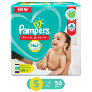 PAMPERS ALL ROND PANTS S 56P