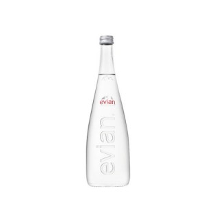 EVIAN MINERAL WATER GLASS 750ML