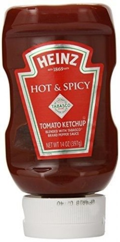 HEINZ HOT&SPICY TOMATO KITCHUP 397GM
