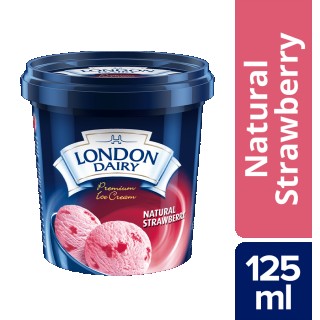 LONDON DAIRY  NATURAL STRAW CUP 125M