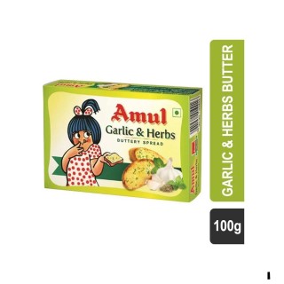 Amul Garlic & Herbal Butter 100g 100p