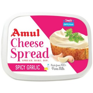 Amul Cheese Spread Garlic 24p 200 Gm