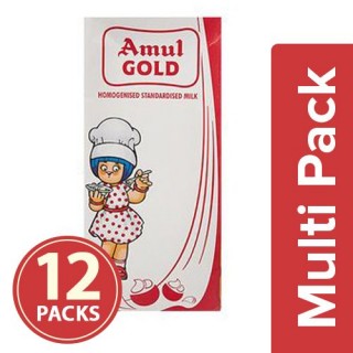 Amul Gold Standardised Milk 12 1Kg Tp