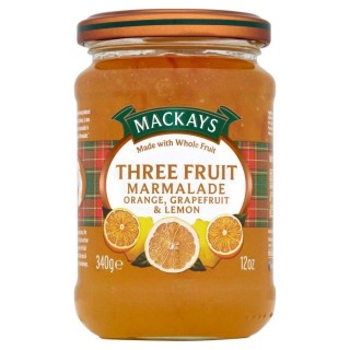 Mackays  Three Fruit Marmalade 340 GM