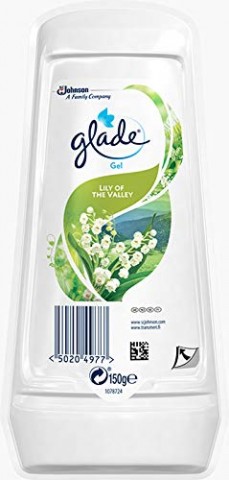 Glade Solid Gel Air Freshner Lily Valley 150g
