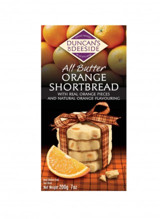 Duncans Of Deeside Orange Shortbread 200g ( 1x12 )
