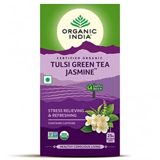 ORGANIC INDIA TULSI GREEN TEA JASMINE25 TEA BAG
