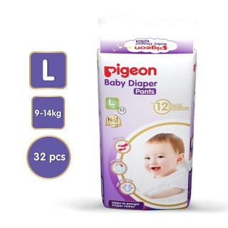 PIGEON BABY DIAPER PANTS L 32PC