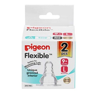 PIGEON plexible 9+ months l round hole 2pc