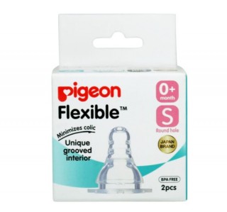 PIGEON flexible O+ months S round hole 2pc