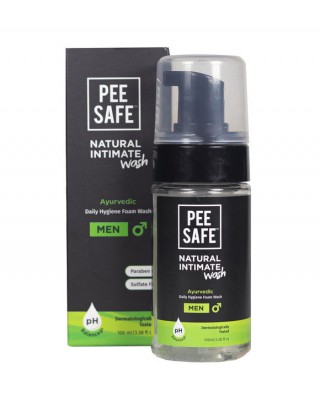 PEE SAFE NATURAL INTIMATE WASH FOR MEN WITH AYURVEDA EXTRACTS   100 ML
