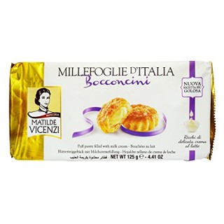 VICENZIBOCCONCINI PUFF PASTRY FILLED WITH MILK CREAM125 GM
