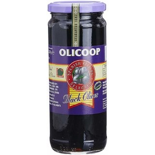 OLICOOP Black Pitted Olive450g