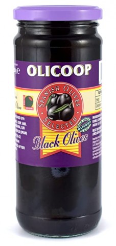 OLICOOP Black Whole Olive450g