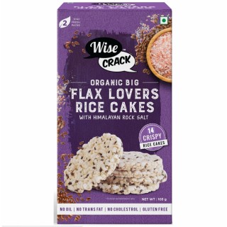 WiseCrack Organic Flax Lovers Rice Cake105 gm
