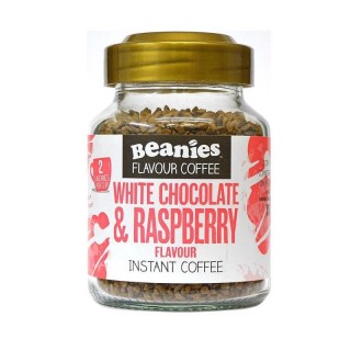 Beanies Flavoured Instant Coffee White Chocolate and Raspberry 50g