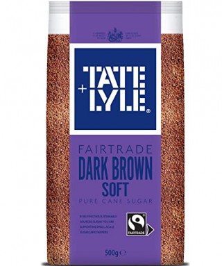 TATE LYLE DARK BROWN SOFT SUGAR500GM