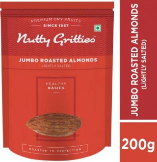 NUTTY GRITTIES Jumbo Roasted Almonds Lightly Salted200GM