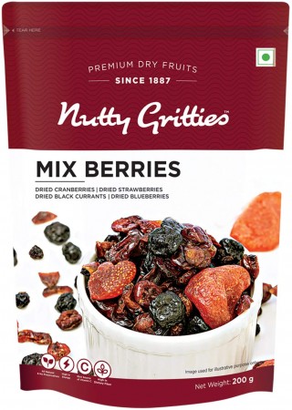 NUTTY GRITTIES Mix Berries200GM