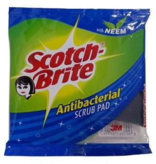 SCOTCH BRITE AntibacPad 4x5.5 (3Pk)