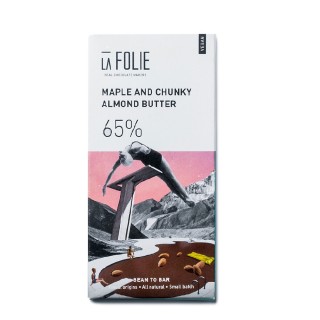 LA FOLIE MAPLE & CHUNKY ALMOND BUTTERS 65%60GM
