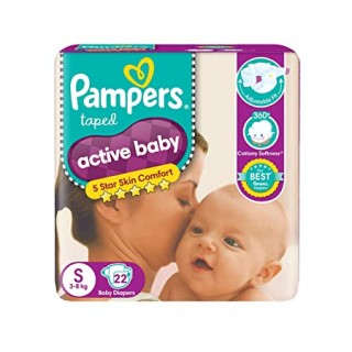 PAMPERS ACTIVE BBY DAIPER S-22N