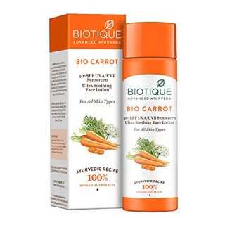 BIOTIQUE PRO LOTION 120ml(carrot SPF40 lotion)