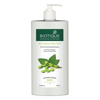 BIOTIQUE Soya Protein 650ml (Fresh Nourishing Shampoo)
