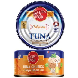 Golden Prize Tuna Chunks In Soyabean Oil 185g