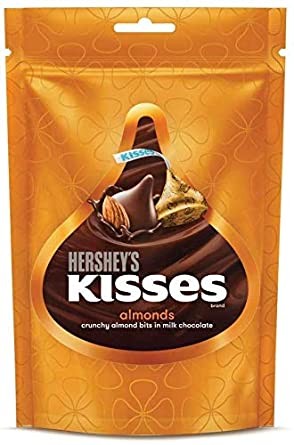 HERSHEYS KISSES ALMONDS 33.6G