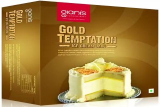 GIANIS GOLD TEMPTATION ICE CREAM CAKE 600G