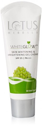 Lotus herbals WHITEGLOW Skin Whitening & Brightening Gel Creme SPF25 I PA 18g