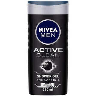 NIVEA SHOWER GEL ACTIVE CLEAN MEN 250ML
