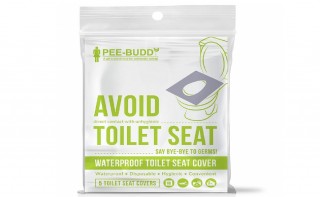 PEEBUDDY WATERPROOF TOILET SEAT COVER 5 TOILET SHEETS