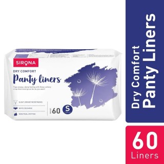 SIRONA ULTRA THIN PANTY LINERS REGULAR FLOW 60 COUNTS SMALL