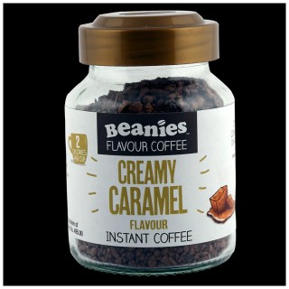 Beanies Flavoured Instant Coffee Creamy Caramel  50g