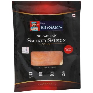 Big Sams Atlantic Salmon Smokedá Presliced 200 gm Pouch