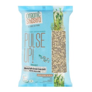 ORGANIC SHASTRA MOONG SPLIT (WITH SKIN - GREEN) 1 KG