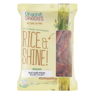 ORGANIC SHASTRA RED CHILLI WHOLE 100 GMS