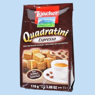 Loacker Quadratini Espresso 110 GM