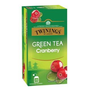 Twinings 25s Green Tea Cranberry Tb HS (1x6x12)