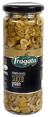 Fragata Sliced Olives Green  450 gms