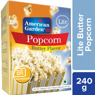 American Garden Microwave Popcorn Butter  240 GM