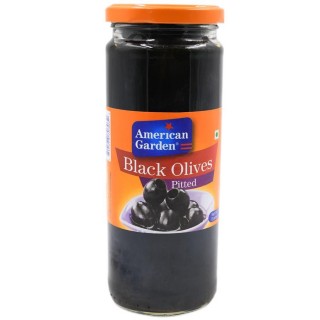 American Garden Olives Black Pitted 450GM
