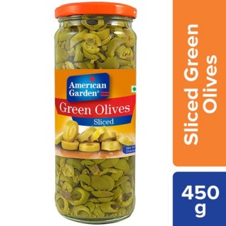 American Garden Olives Green Sliced  450GM