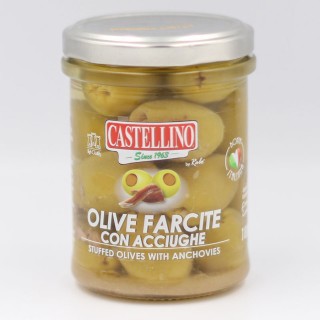 CASTELLINO OLIVES STUFFED WITH ANCHOVIES