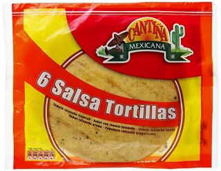 Cantina chili Salsa Tortillas 6 240GM