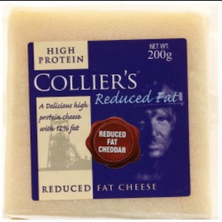 Colliers Reduced Fat Cheddar 200 gms