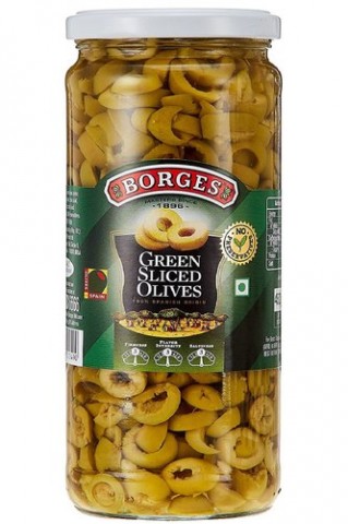 Borges Green Sliced Olives 12X230g