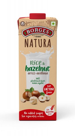 Borges Natura Rice & Hazelnut Drink 6x1L